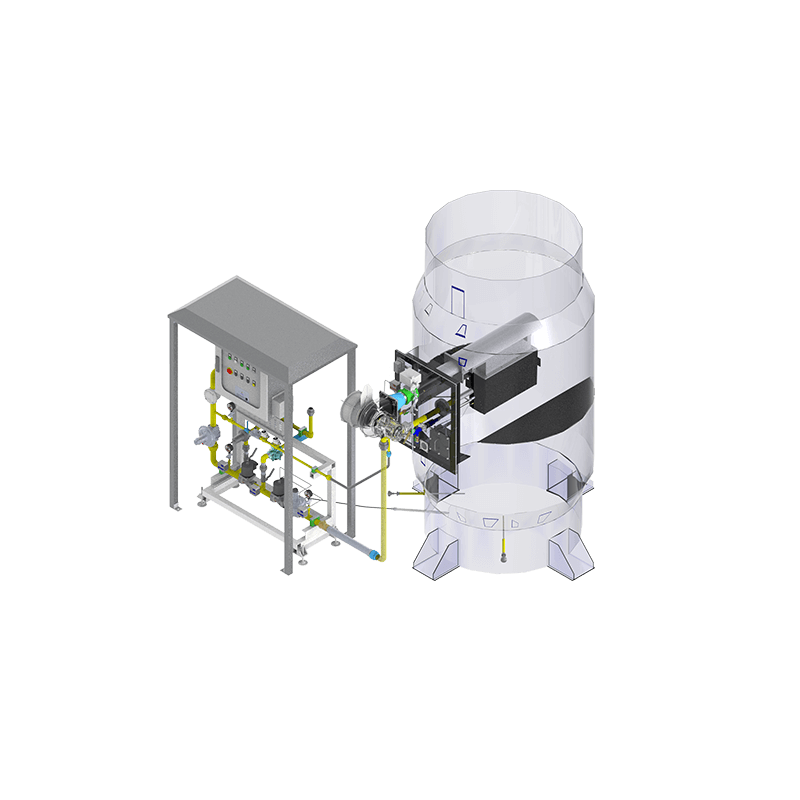 Flue Gas Recirculation Hot Air Heater for Industrial Heating or Drying Processes