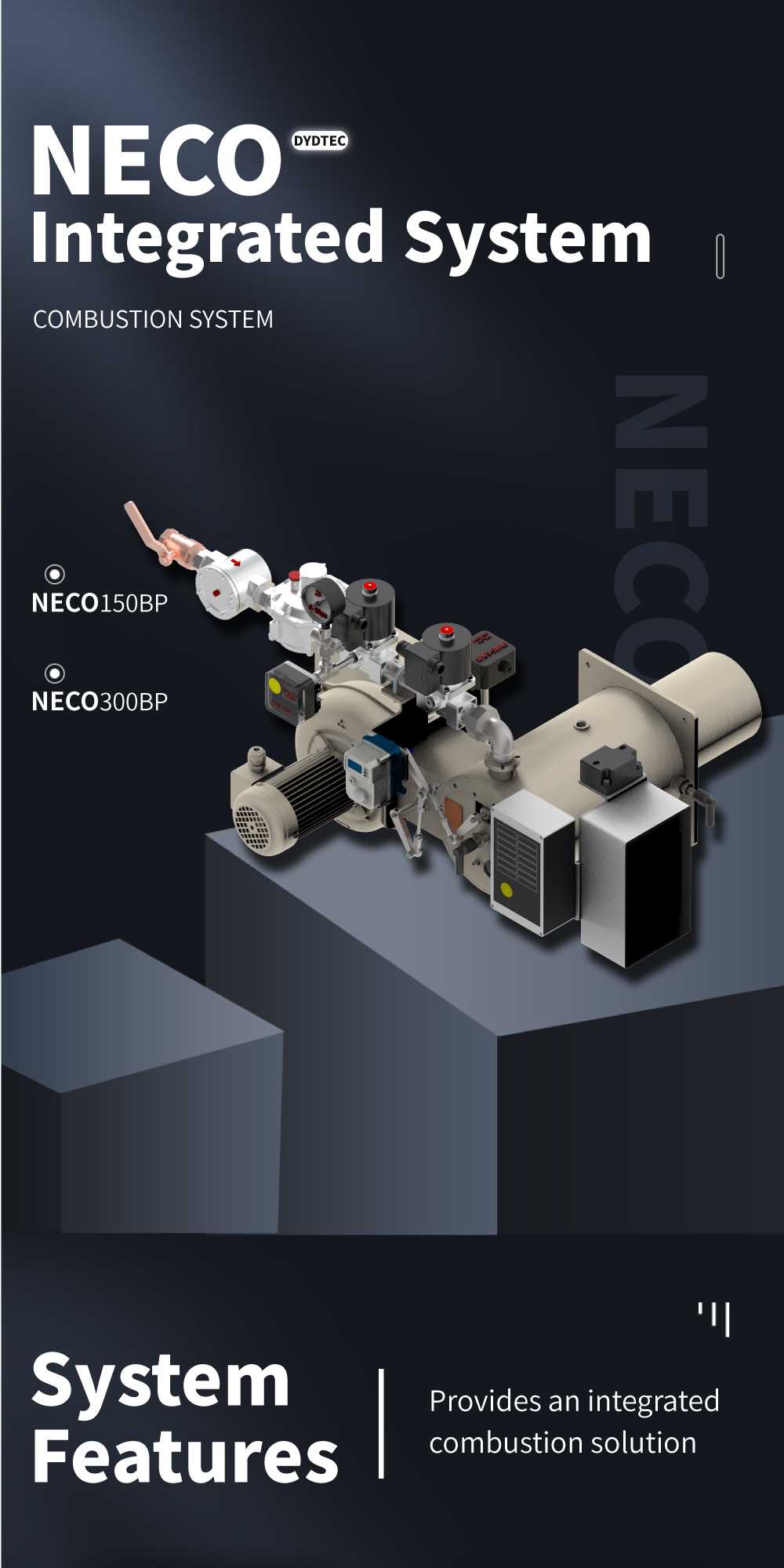NECO Series Industrial Burner and Integrated Combustion System(Package Burner) for Air Heating and Drying Process