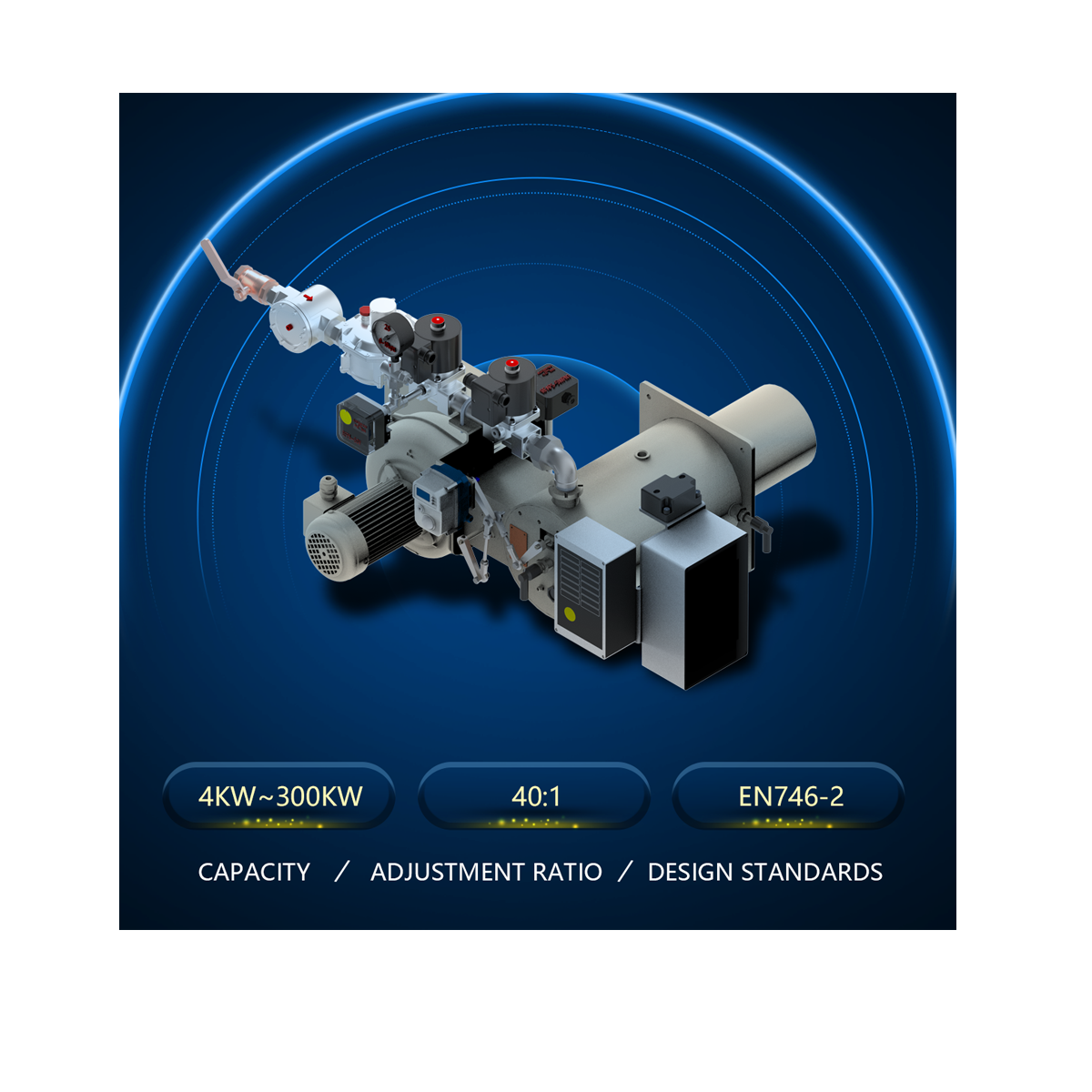 NECO Series Industrial Burner and Integrated Combustion System(Package Burner) for Air Heating and Drying Process